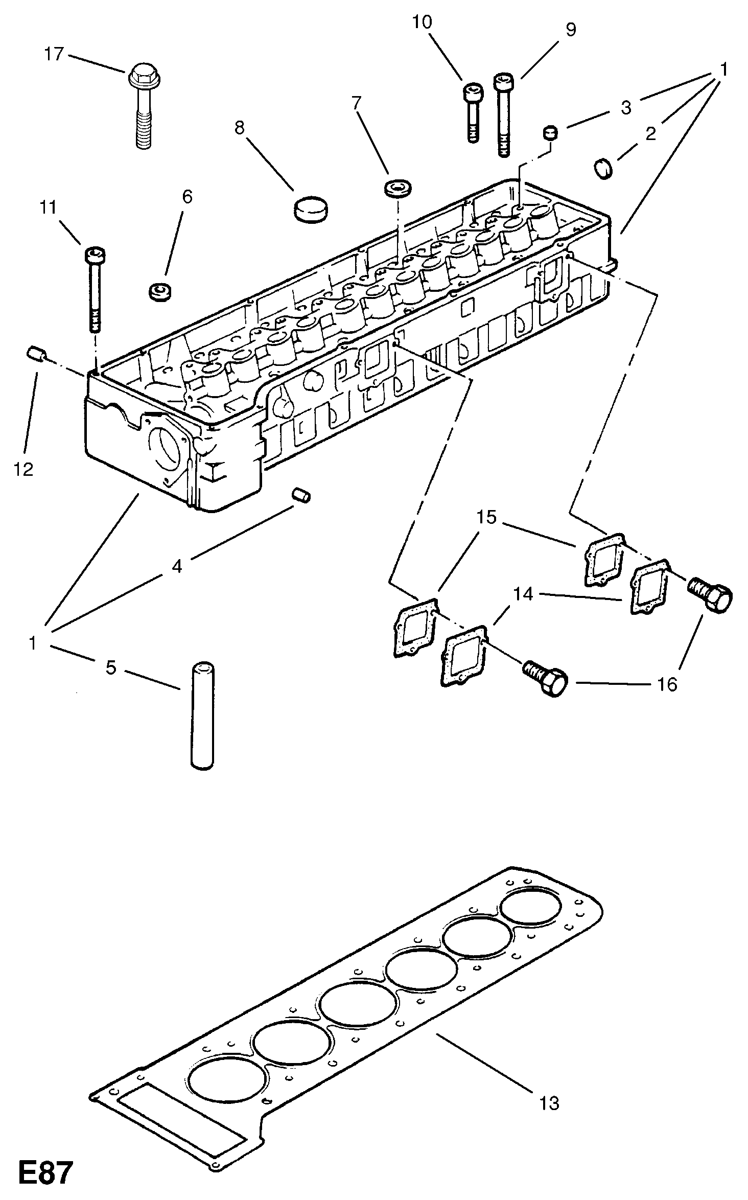 ATE-CN 607194 - HEAD, ASSY., CYLINDER (NLS.- NO REPLACEMENT PART) aaoparts.ro