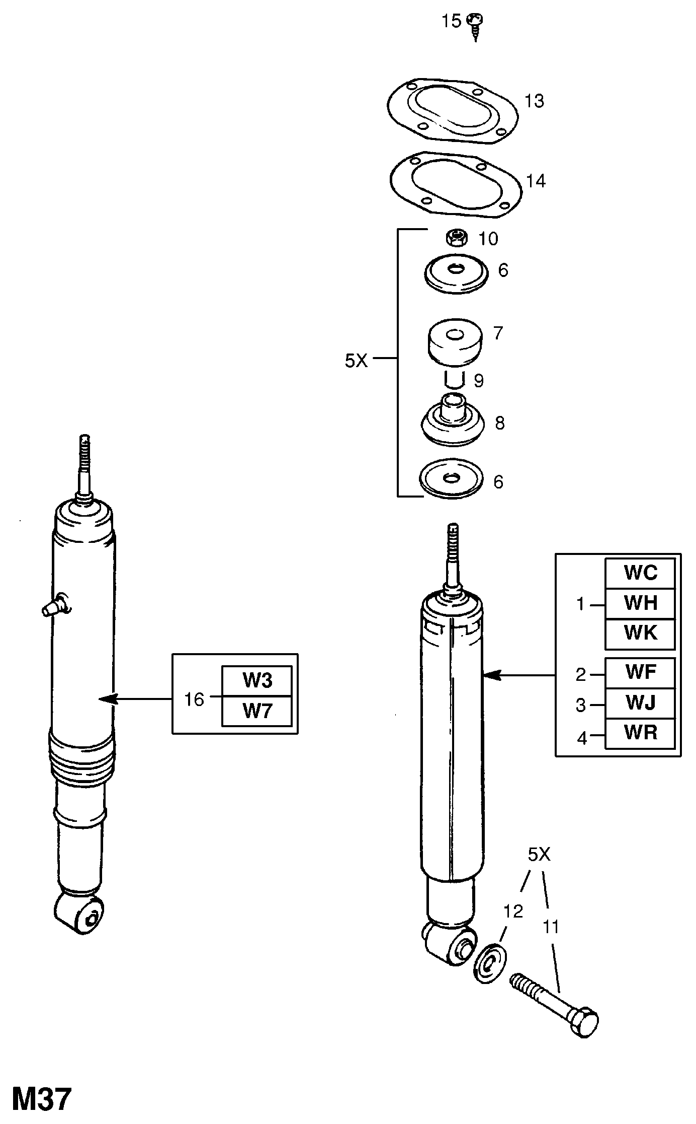 Opel 436161 - Amortizor aaoparts.ro