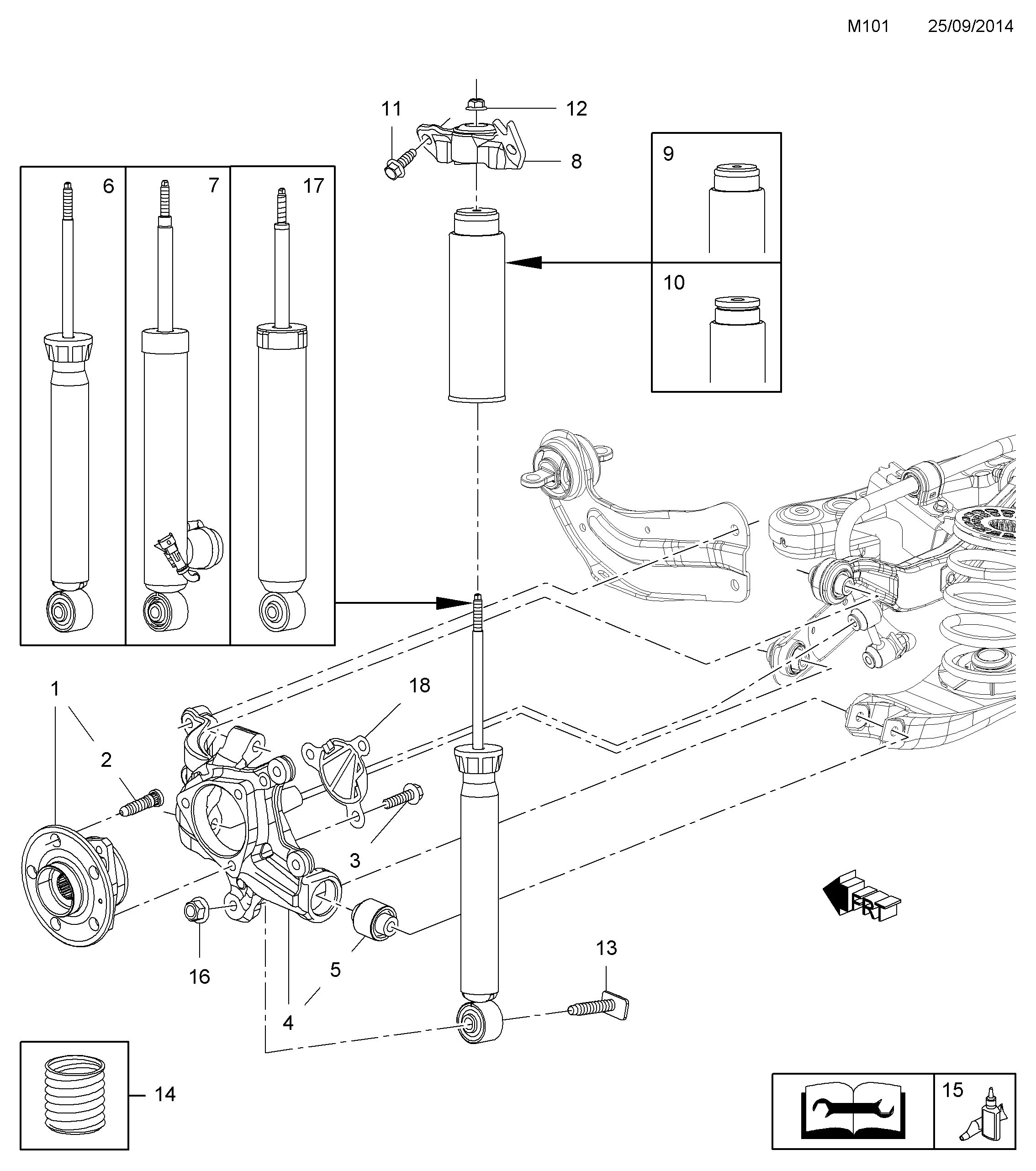 GM 4 36 789 - Rulment sarcina suport arc aaoparts.ro