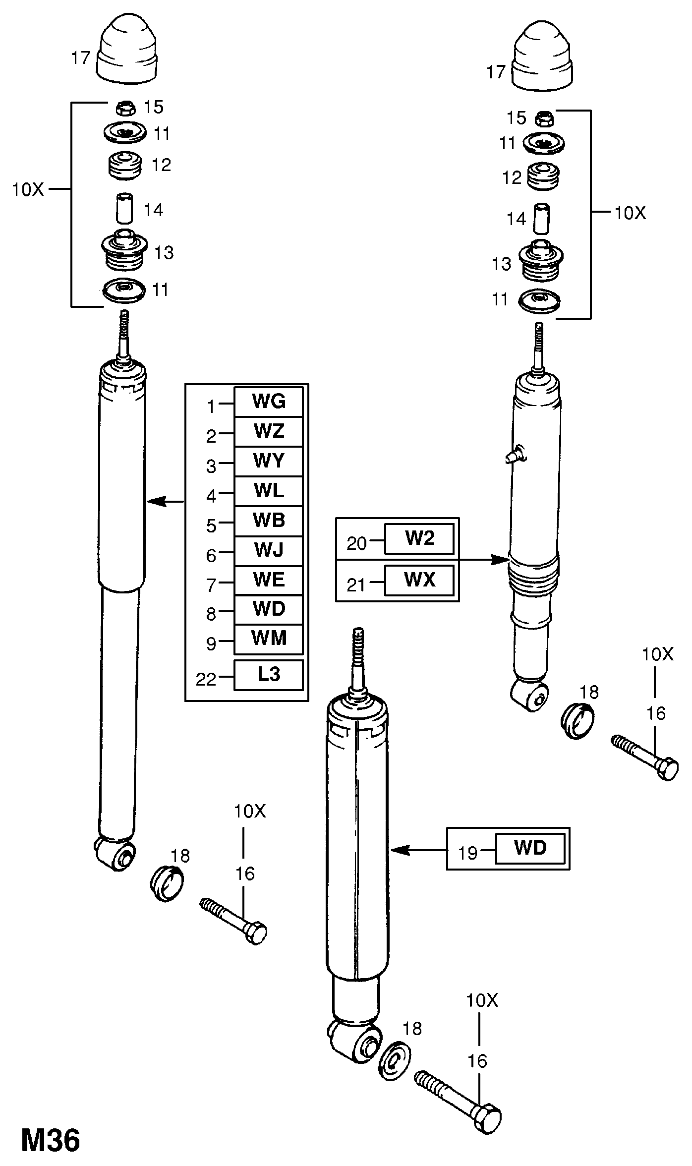 Opel 436100 - Amortizor aaoparts.ro