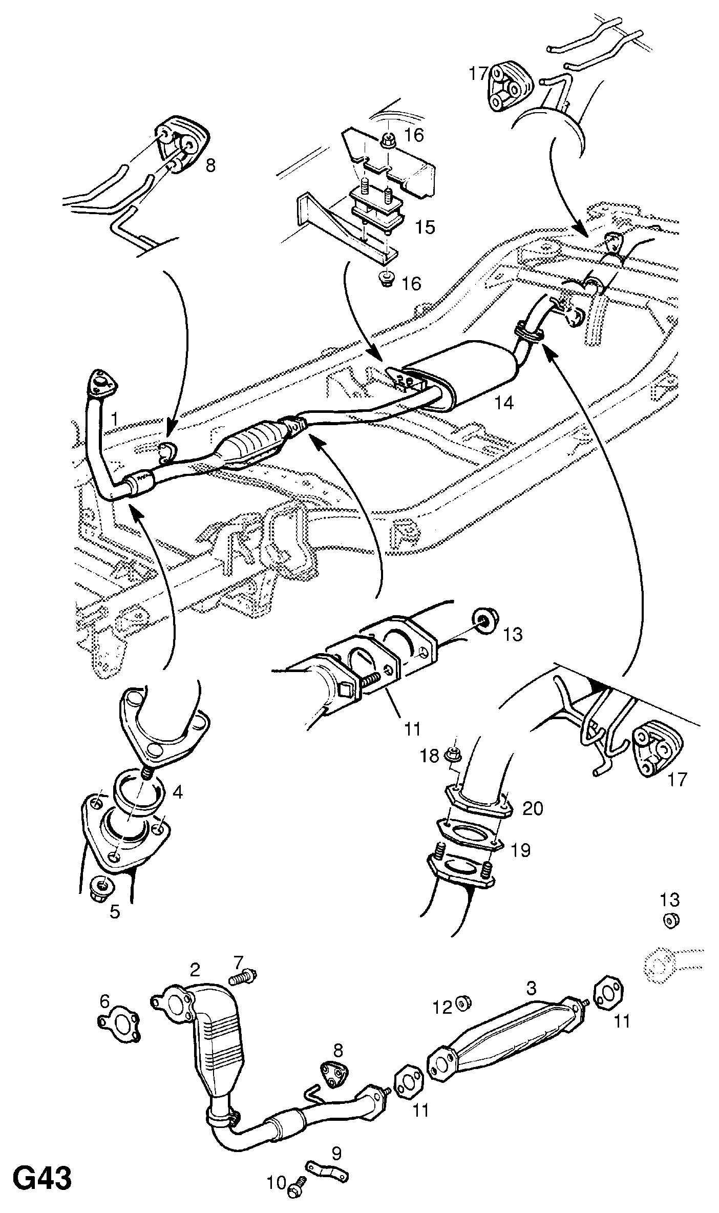 Opel 854911 - Piulita,galeria de evacuare aaoparts.ro