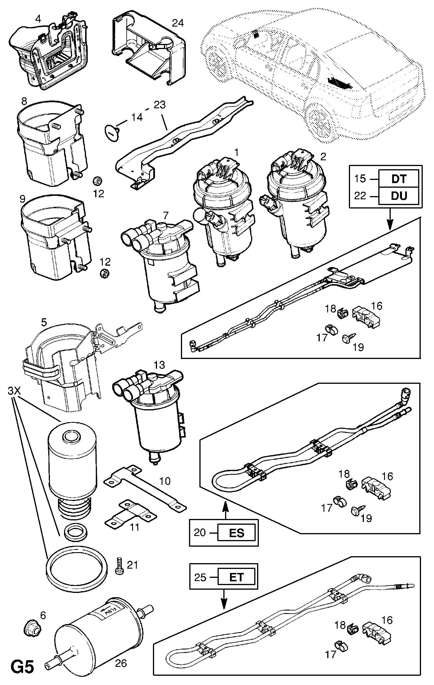 Vauxhall 813569 - Filtru combustibil aaoparts.ro