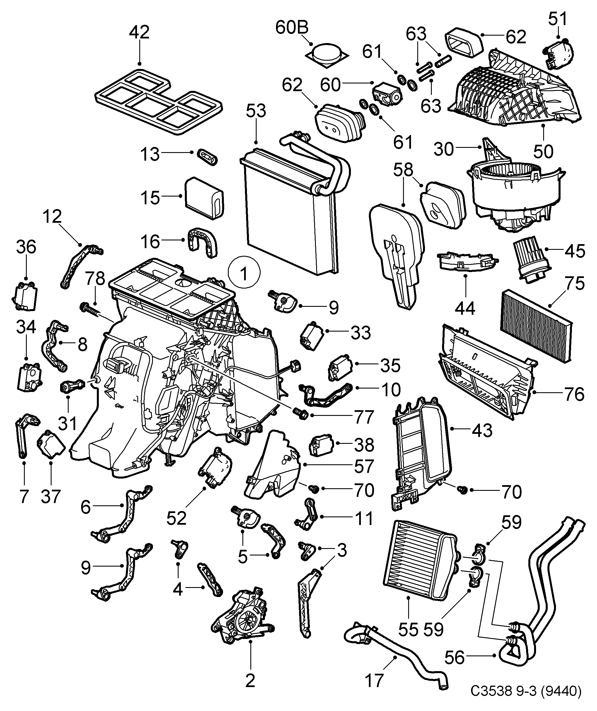 GMC 93172299 - Filtru, aer habitaclu aaoparts.ro