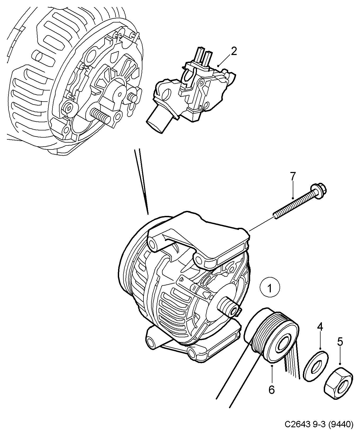 Opel 12793278 - Regulator, alternator aaoparts.ro