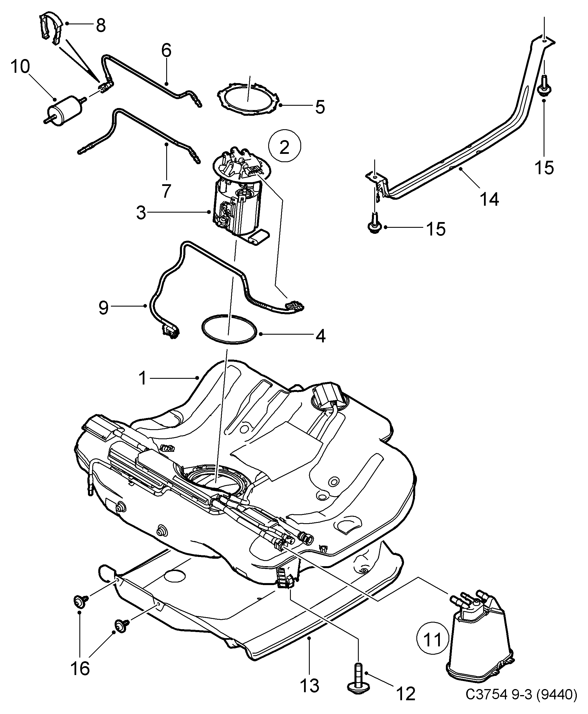 Chevrolet 25 313 359 - Filtru combustibil aaoparts.ro