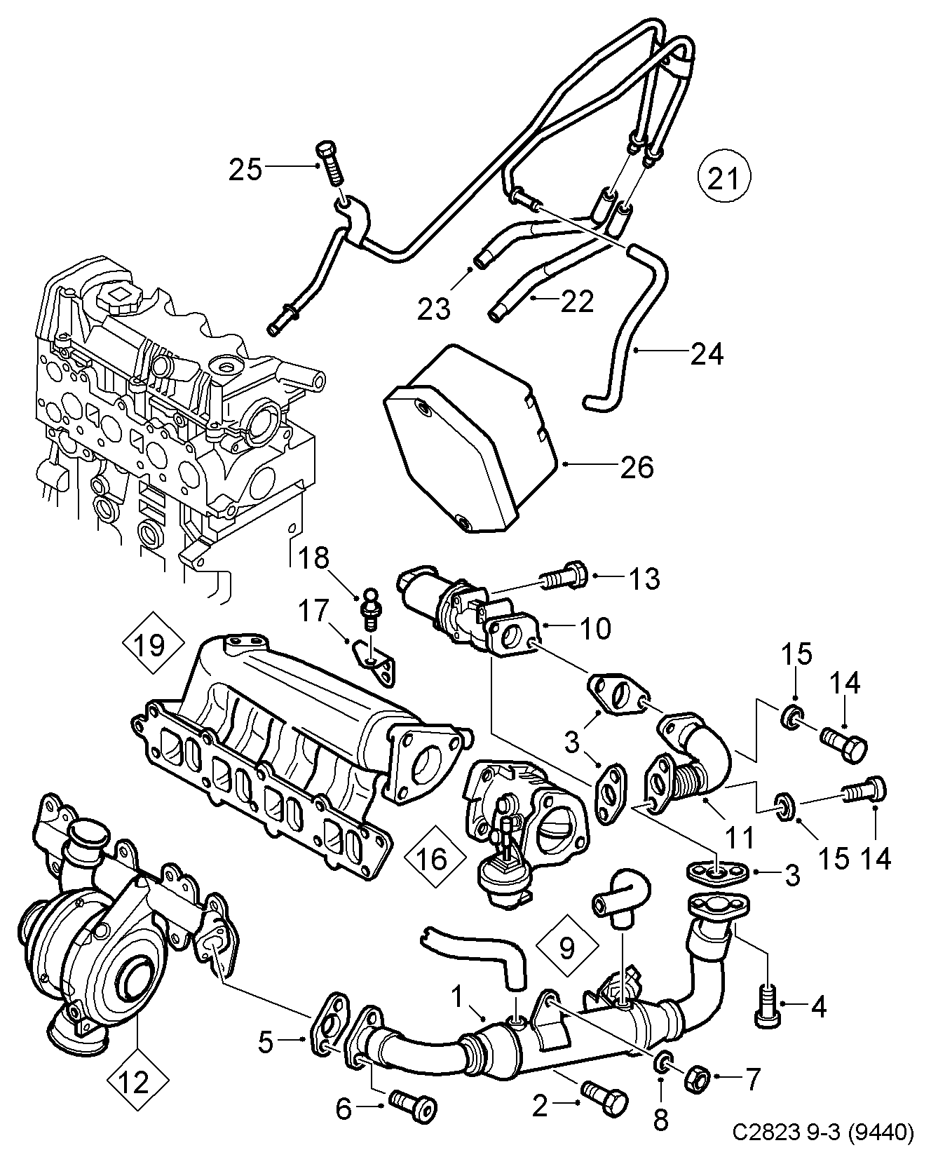 Vauxhall 55215032 - Supapa EGR aaoparts.ro