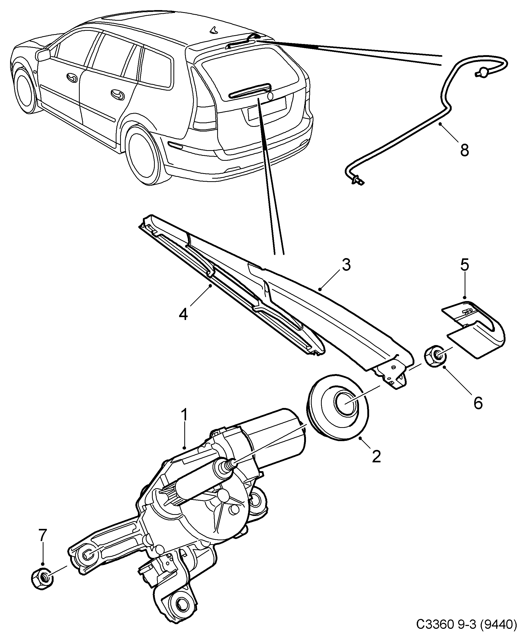 SAAB 93189239 - Lamela stergator aaoparts.ro