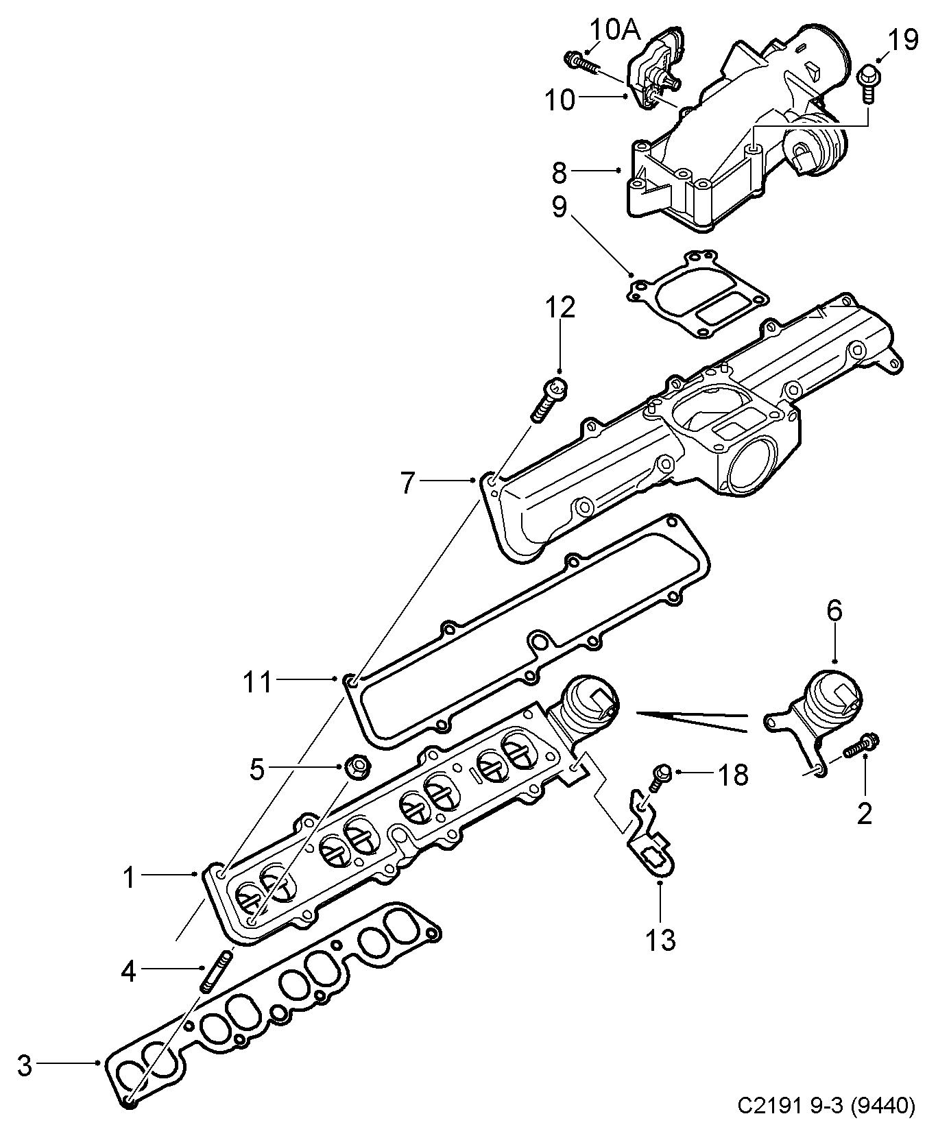 Opel 9226544 - Garnitura, Carcasa galerie admisie aaoparts.ro