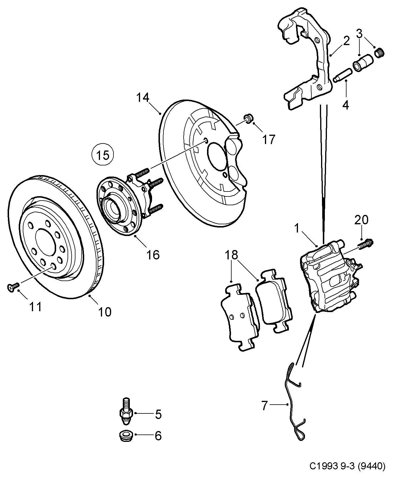 Opel 93183140 - Set placute frana,frana disc aaoparts.ro