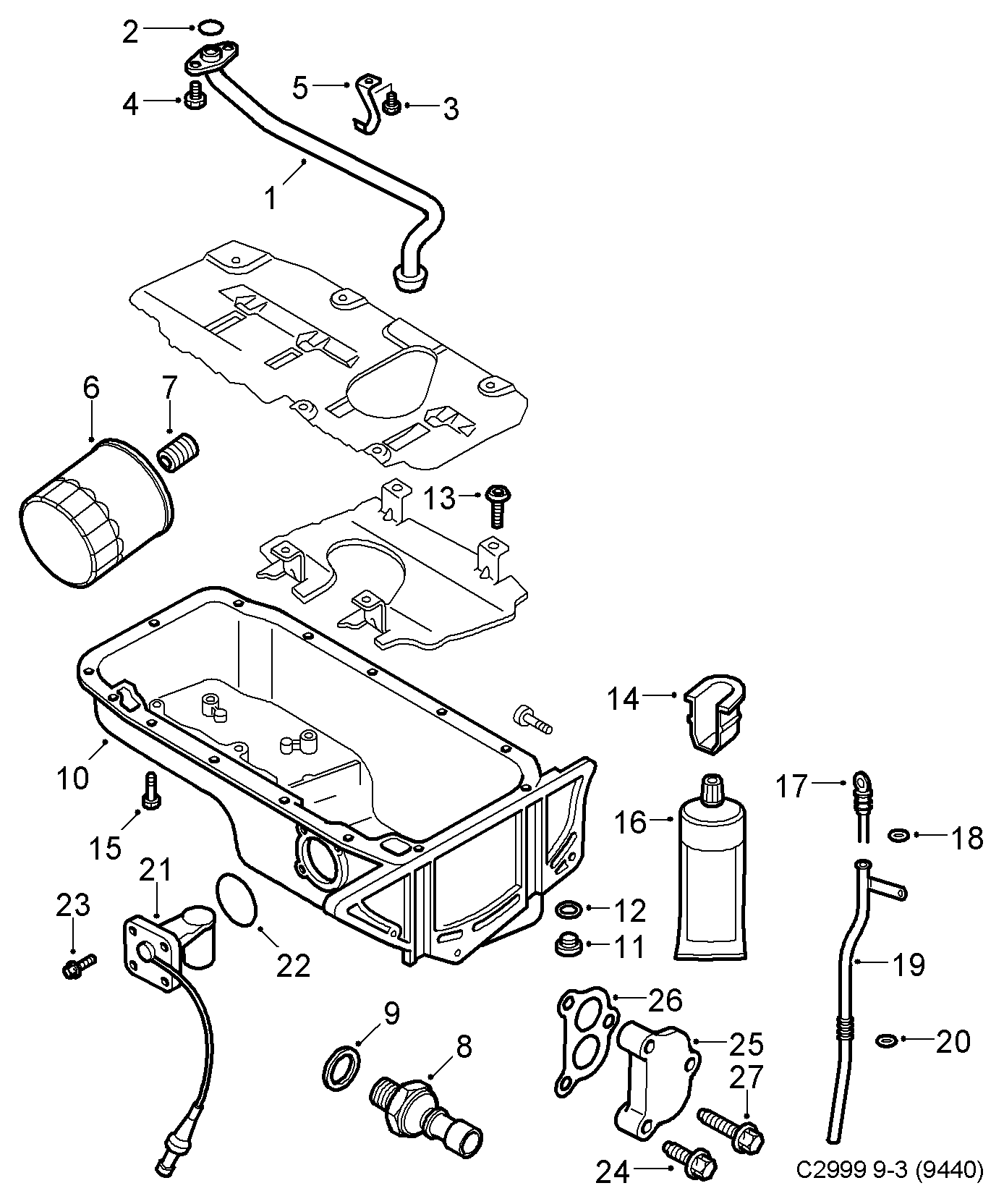 Opel 93183723 - Filtru ulei aaoparts.ro