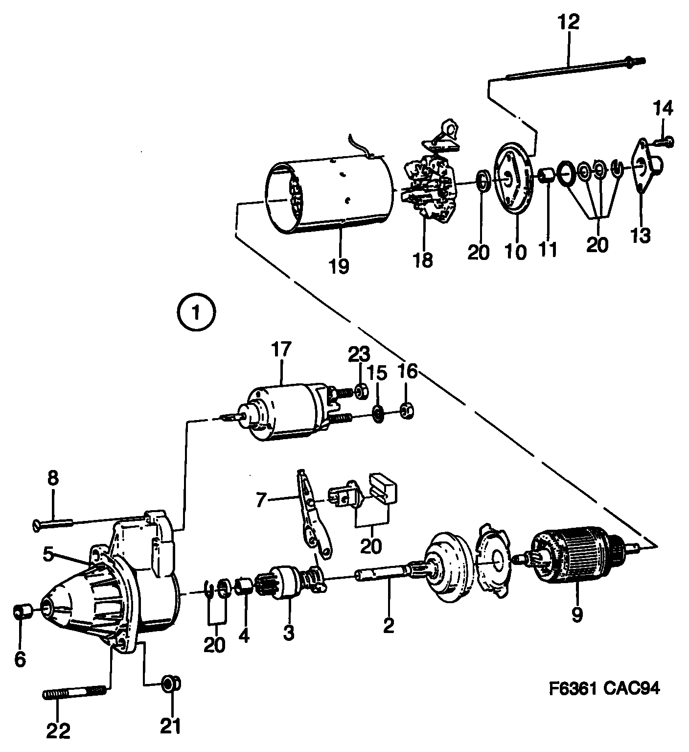 SAAB 7527765 - Parghie cuplare, demaror aaoparts.ro