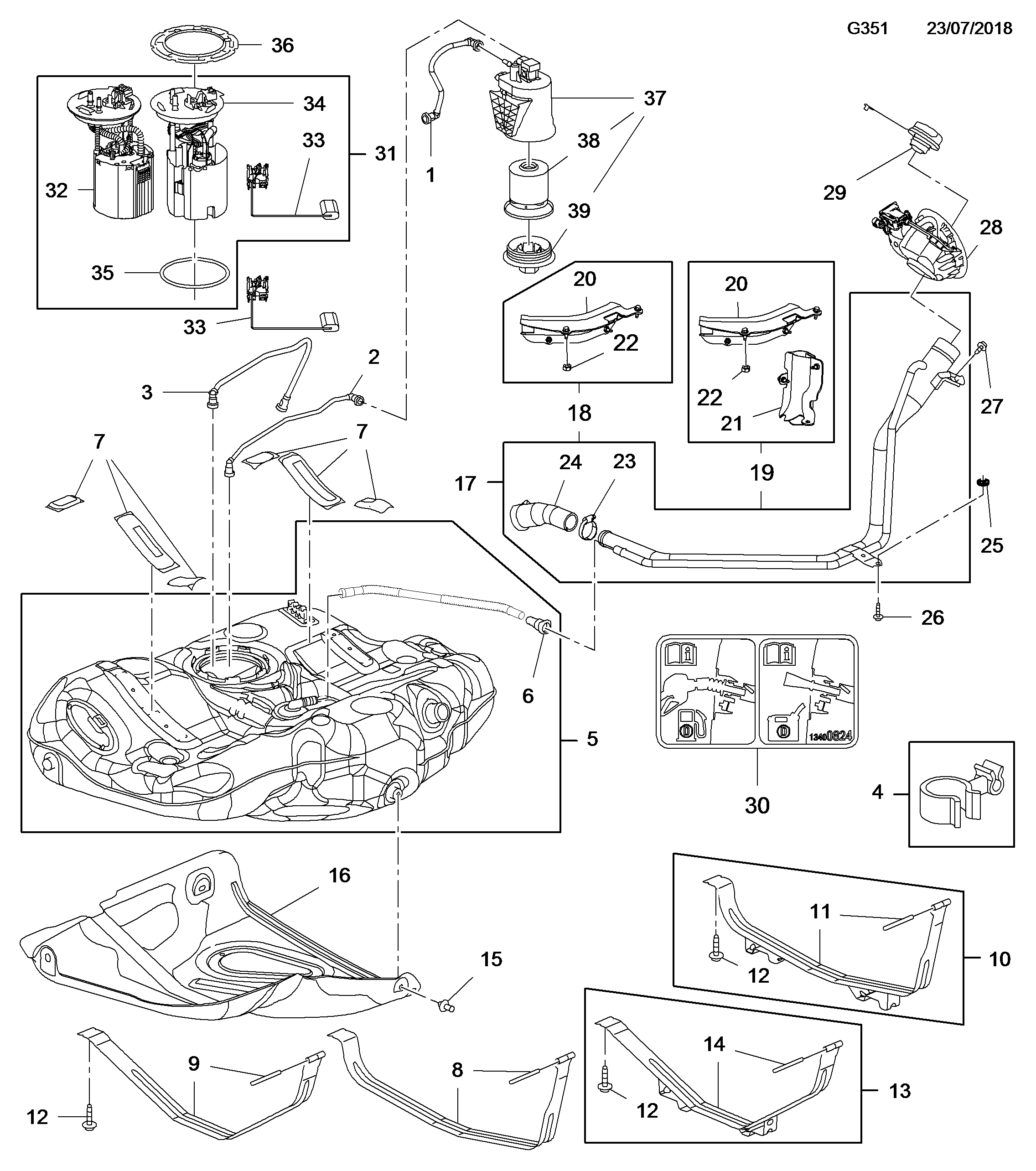 PSA 1232392 - Modul alimentare combustibil aaoparts.ro