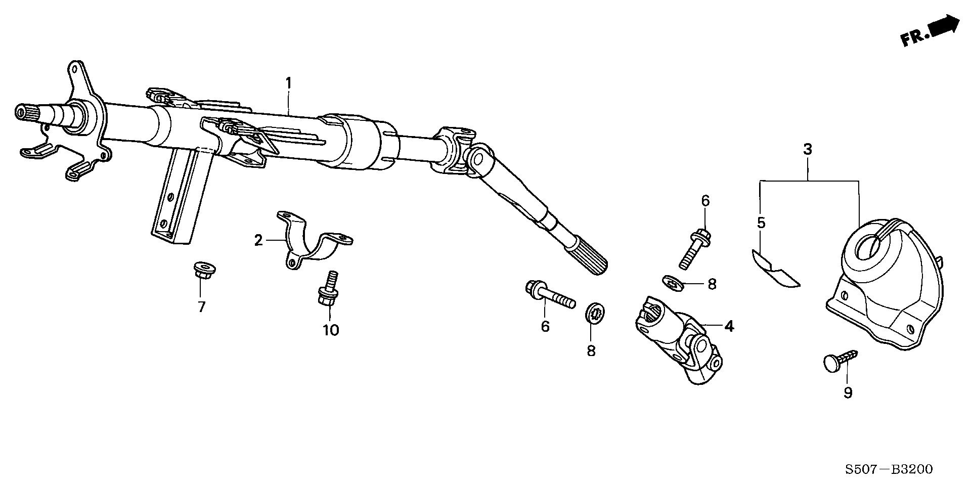 Honda 53323-S50-003 - Articulatie, cardan aaoparts.ro