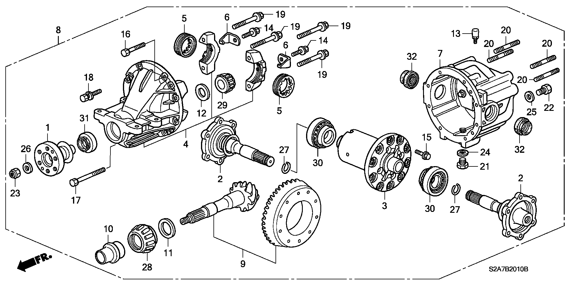 Honda 91202PCZ003 - Simering, diferential aaoparts.ro