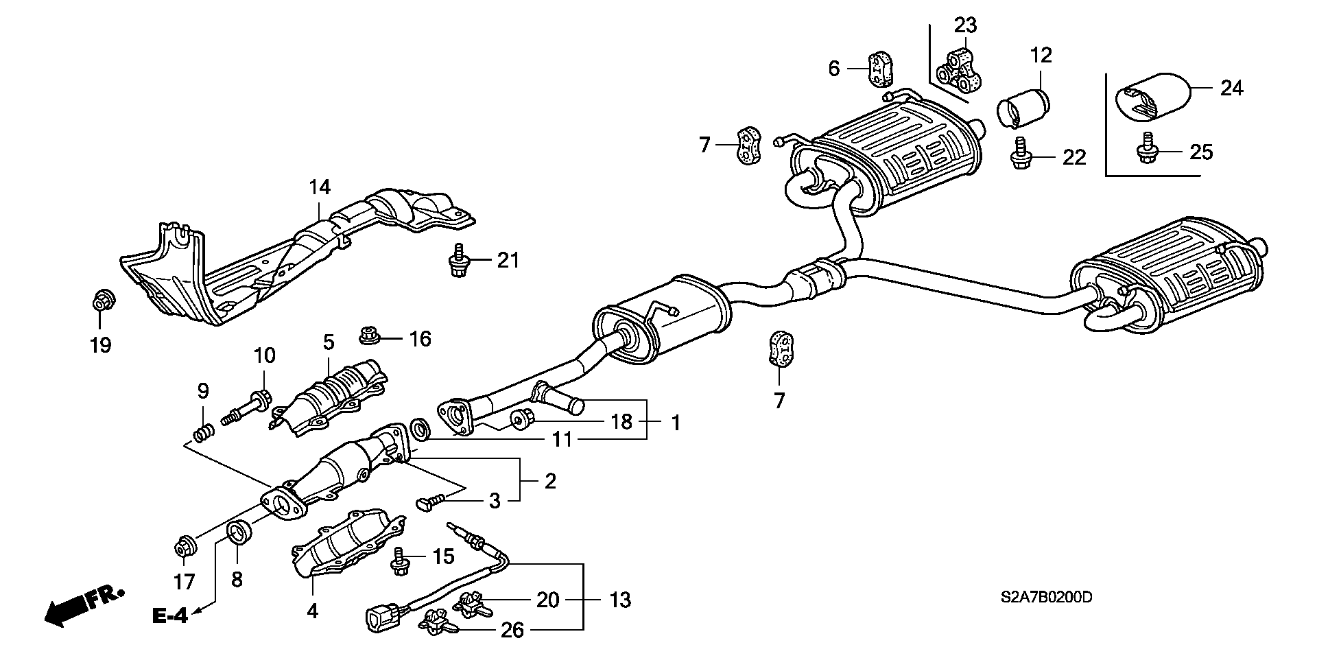 Honda 18215-S2A-000 - Cuzinet, stabilizator aaoparts.ro