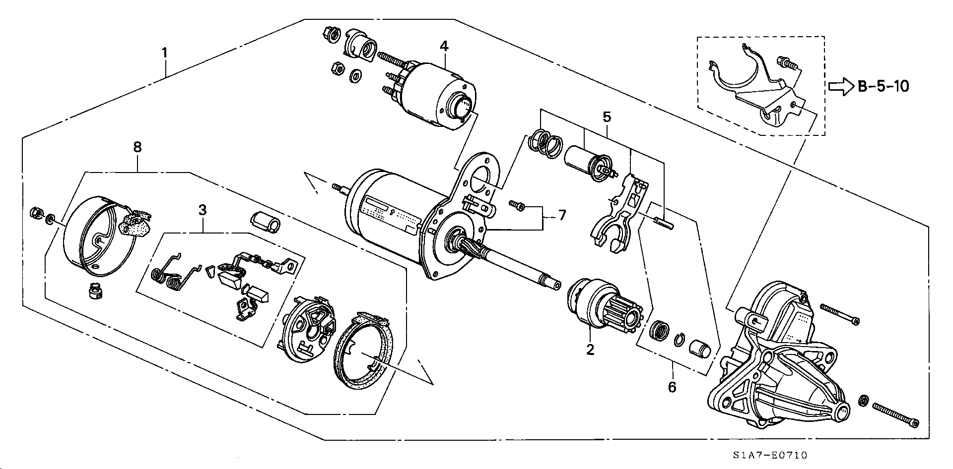 Honda 31208PDAE01 - Perie, generator aaoparts.ro