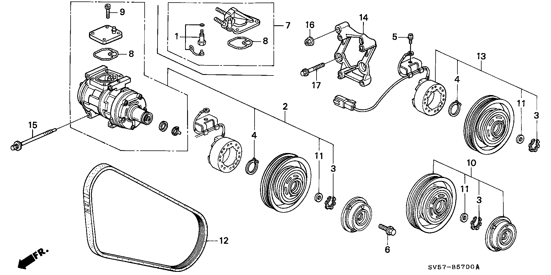 Honda 38920-P0A-J01 - Curea transmisie cu caneluri aaoparts.ro