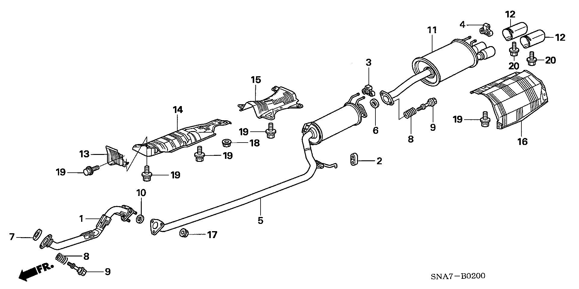 Honda 18229-S5A-J01 - Inel etansare, galerie evacuare aaoparts.ro