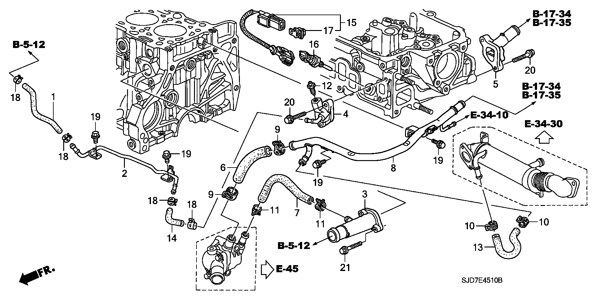 Honda 37 870-RBD-E01 - Senzor,temperatura lichid de racire aaoparts.ro