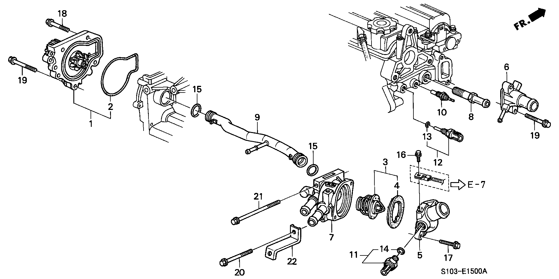 Honda 19301-P08-315 - Termostat,lichid racire aaoparts.ro