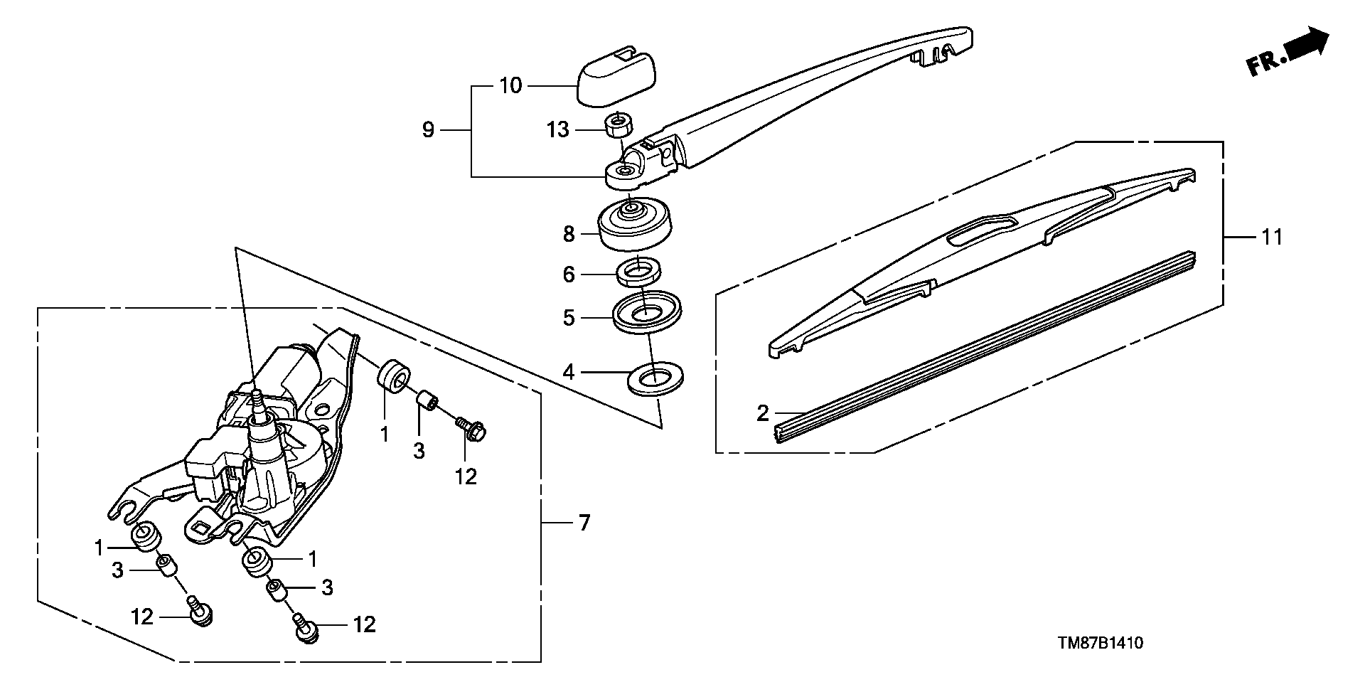 Honda 76730TM8003 - Lamela stergator aaoparts.ro