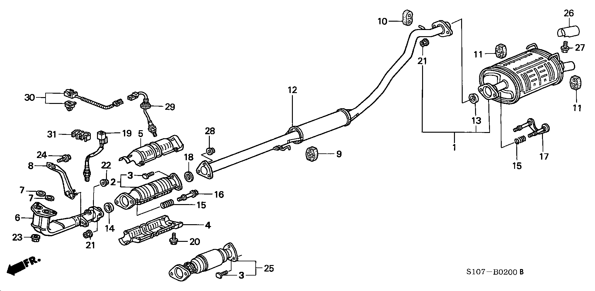 Honda 18215SH3J80 - Cuzinet, stabilizator aaoparts.ro