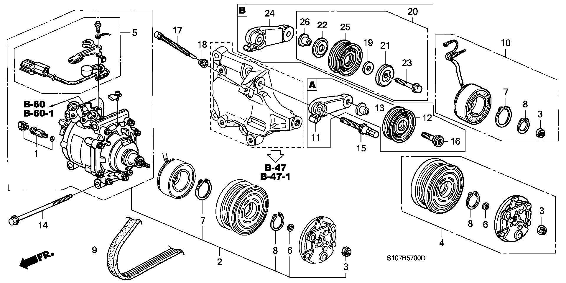 Honda 38810P3F016 - Compresor, climatizare aaoparts.ro