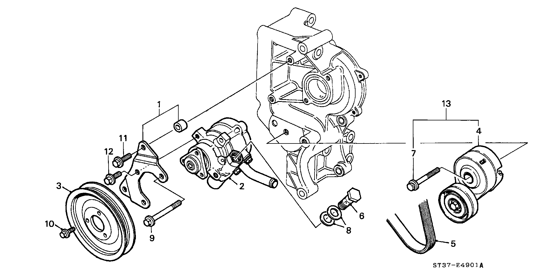 Honda 56900-P5T-G03 - Intinzator curea, curea distributie aaoparts.ro