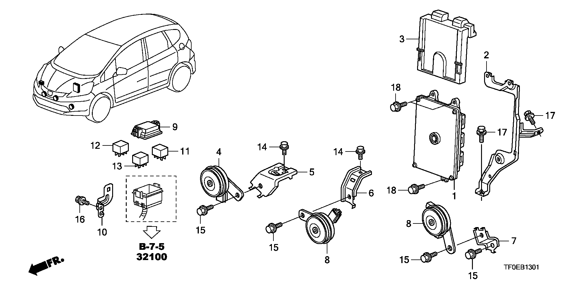 Honda 39794SDAA02 - Releu, faza de intalnire aaoparts.ro