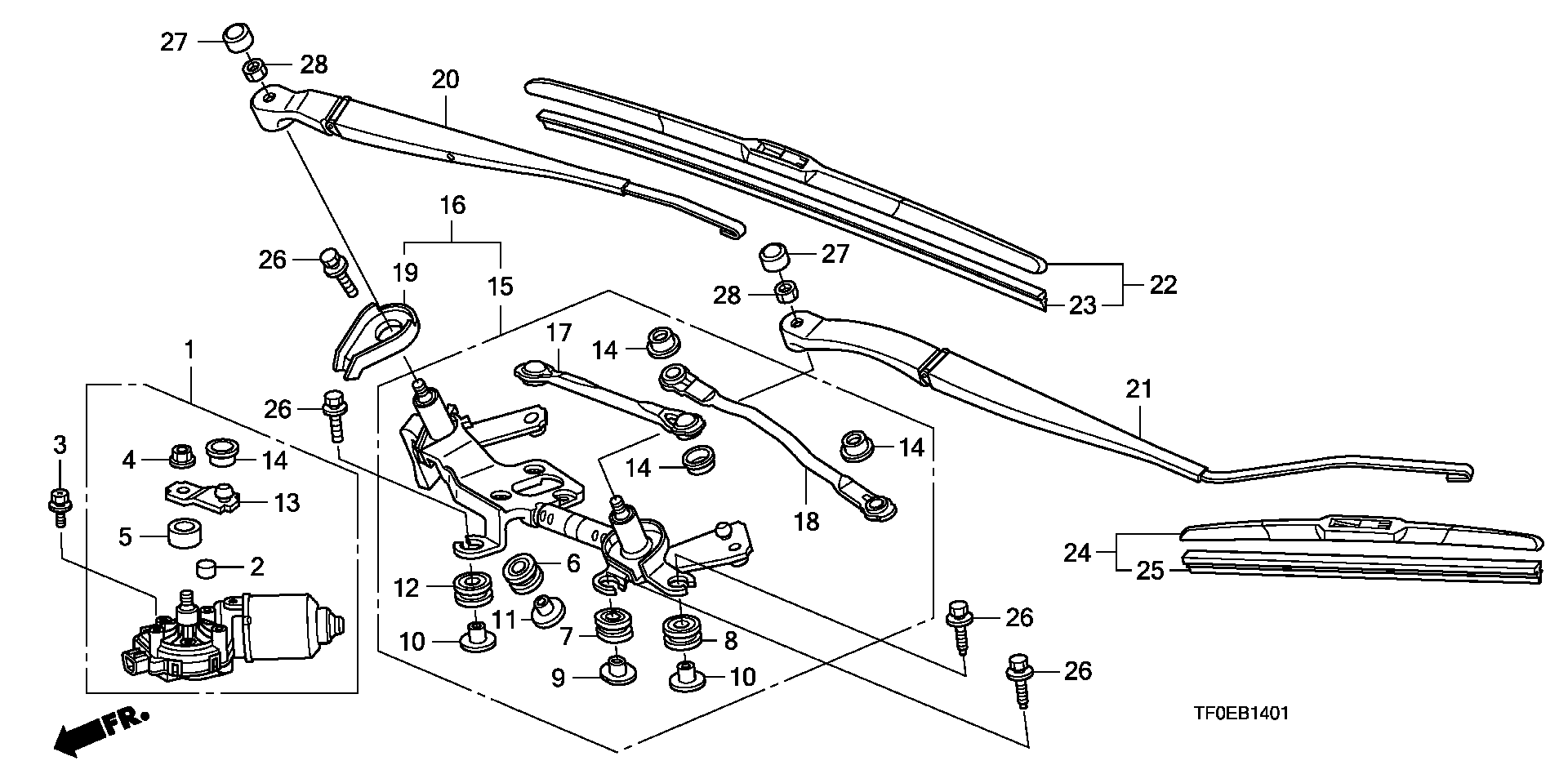 Honda 76622-SMA-004 - Lamela stergator aaoparts.ro