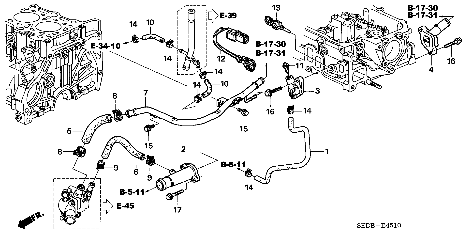 Honda 37 870-RBD-E01 - Senzor,temperatura lichid de racire aaoparts.ro