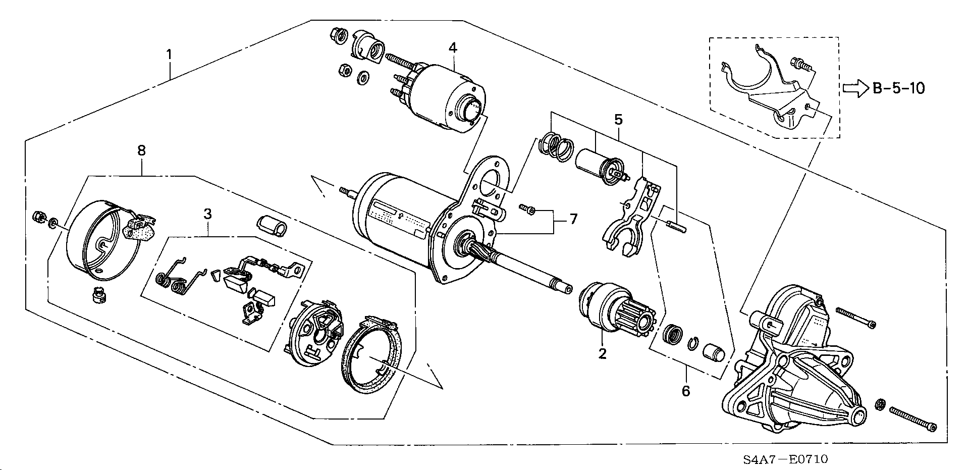 Honda 31208P1JE01 - Perie, generator aaoparts.ro