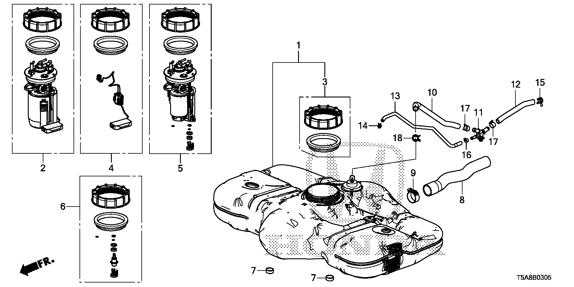 HONDA (GAC) 17048T5A000 - Filtru combustibil aaoparts.ro