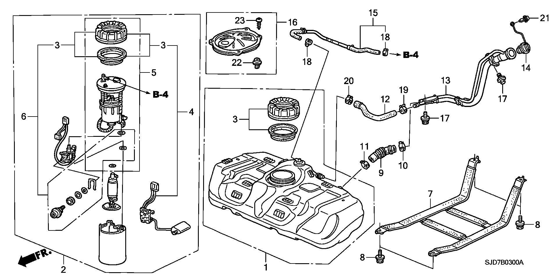 Honda 17048SJF000 - Filtru combustibil aaoparts.ro