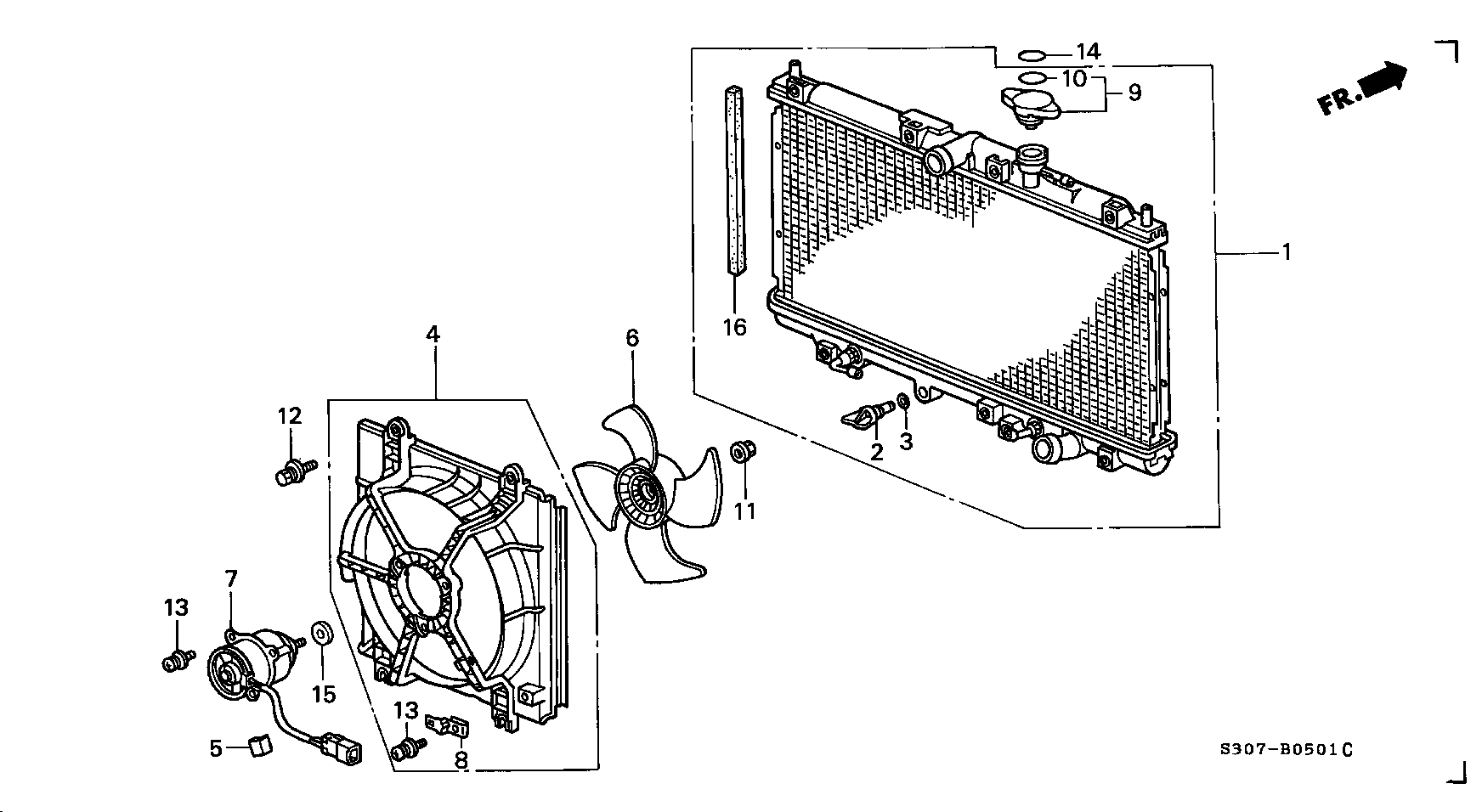 TOYOTA 19045PT0004 - Buson,radiator aaoparts.ro