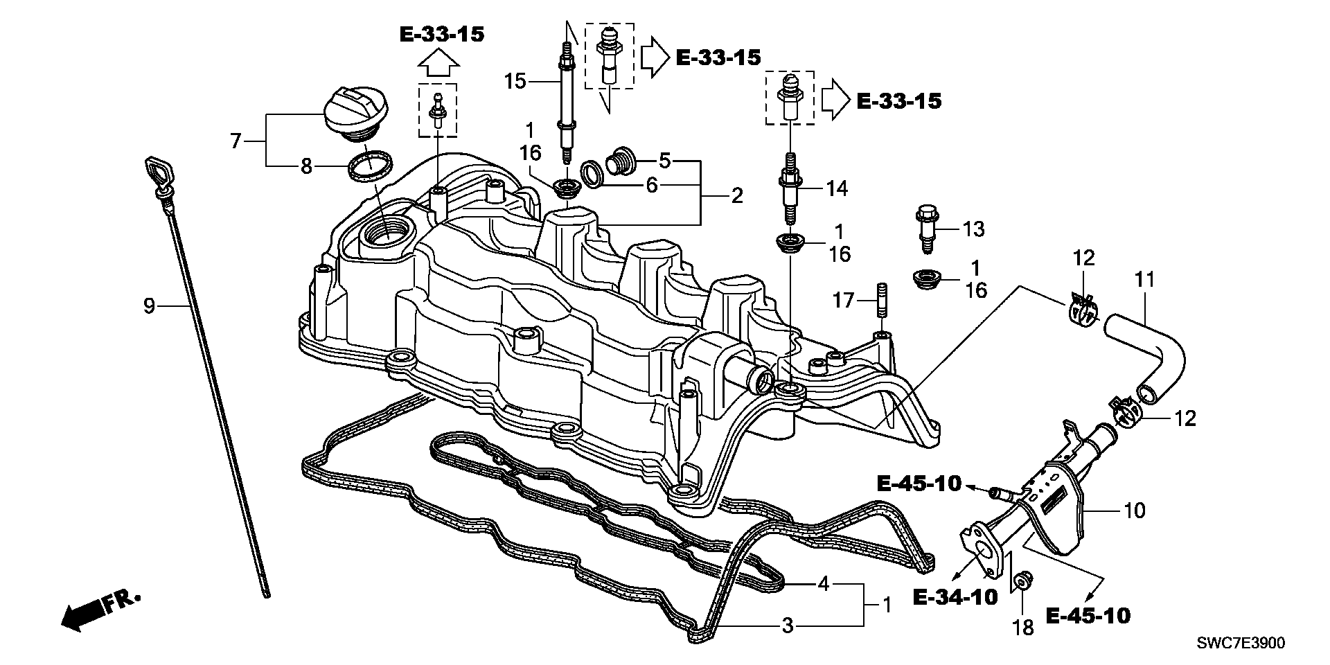 Honda 12030-RL0-G00 - Set garnituri, Capac supape aaoparts.ro
