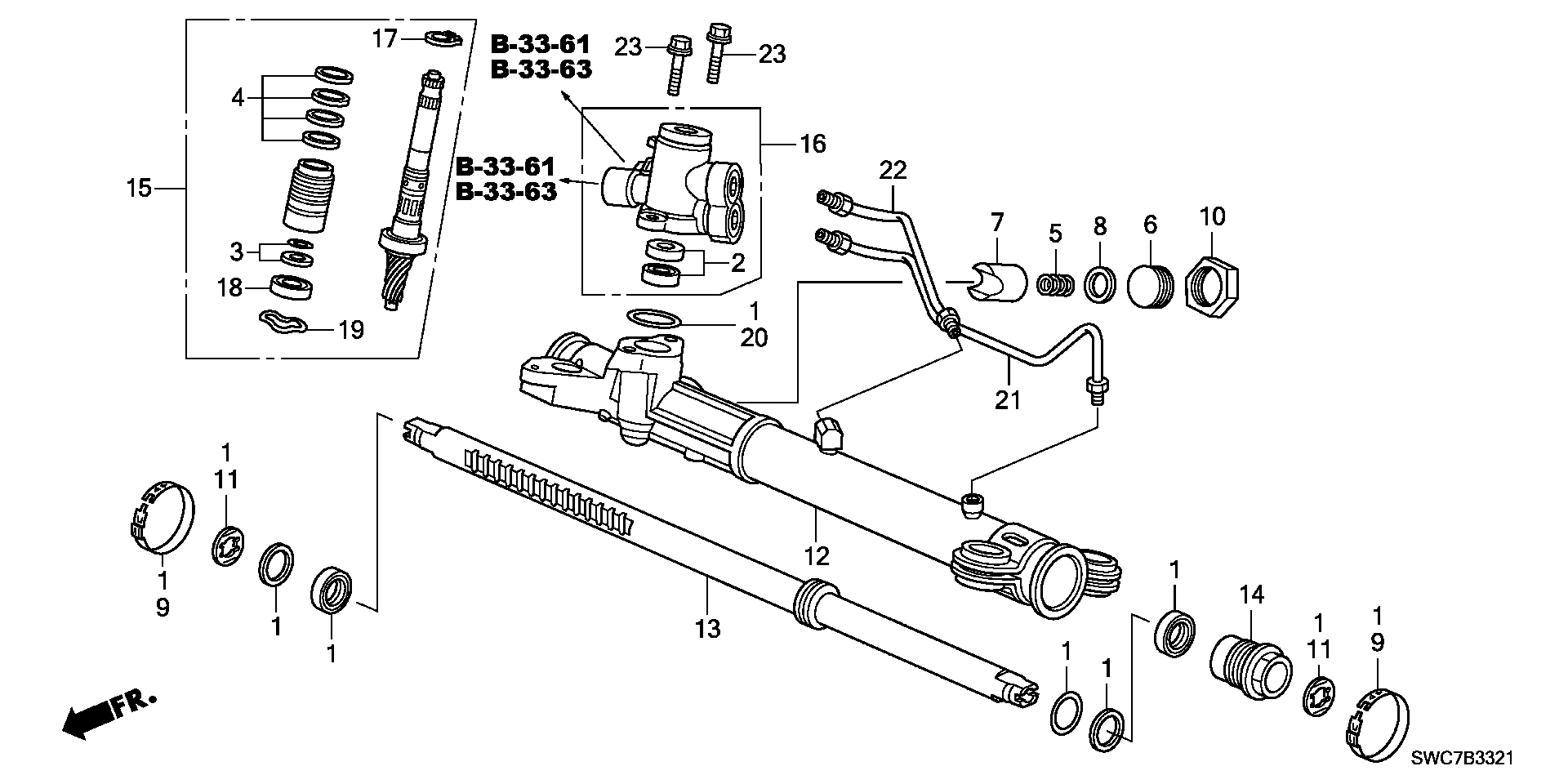 Honda 53449-SJK-003 - Colier de fixare aaoparts.ro