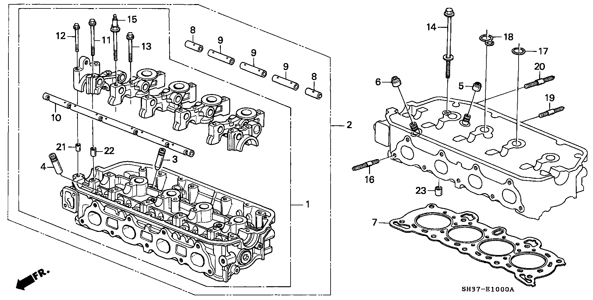 Honda 12210-PJ7-003 - Etansare, supape aaoparts.ro