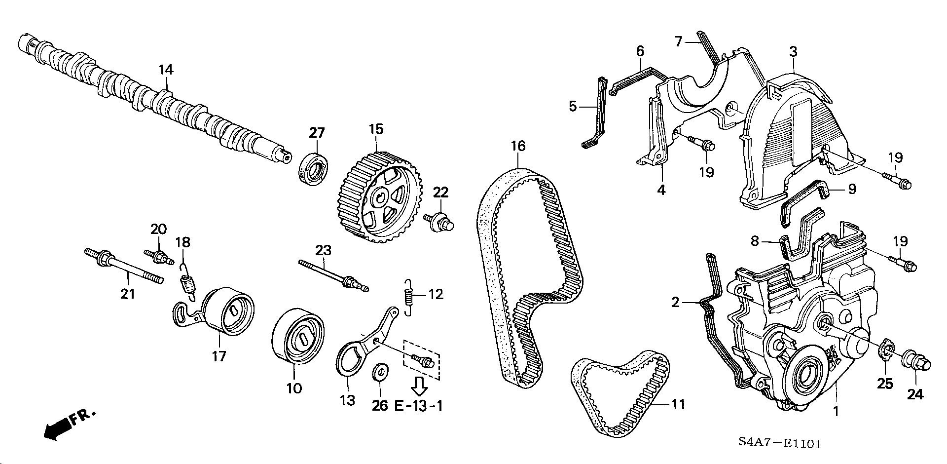 Honda 13 405 PAA A02 - Curea de distributie aaoparts.ro