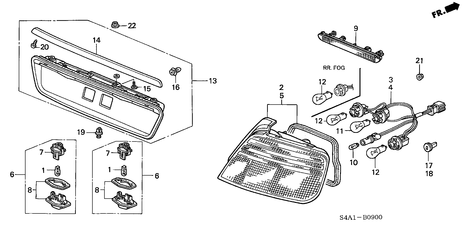 Honda 33301-SA0-741 - Bec, lumini bord aaoparts.ro