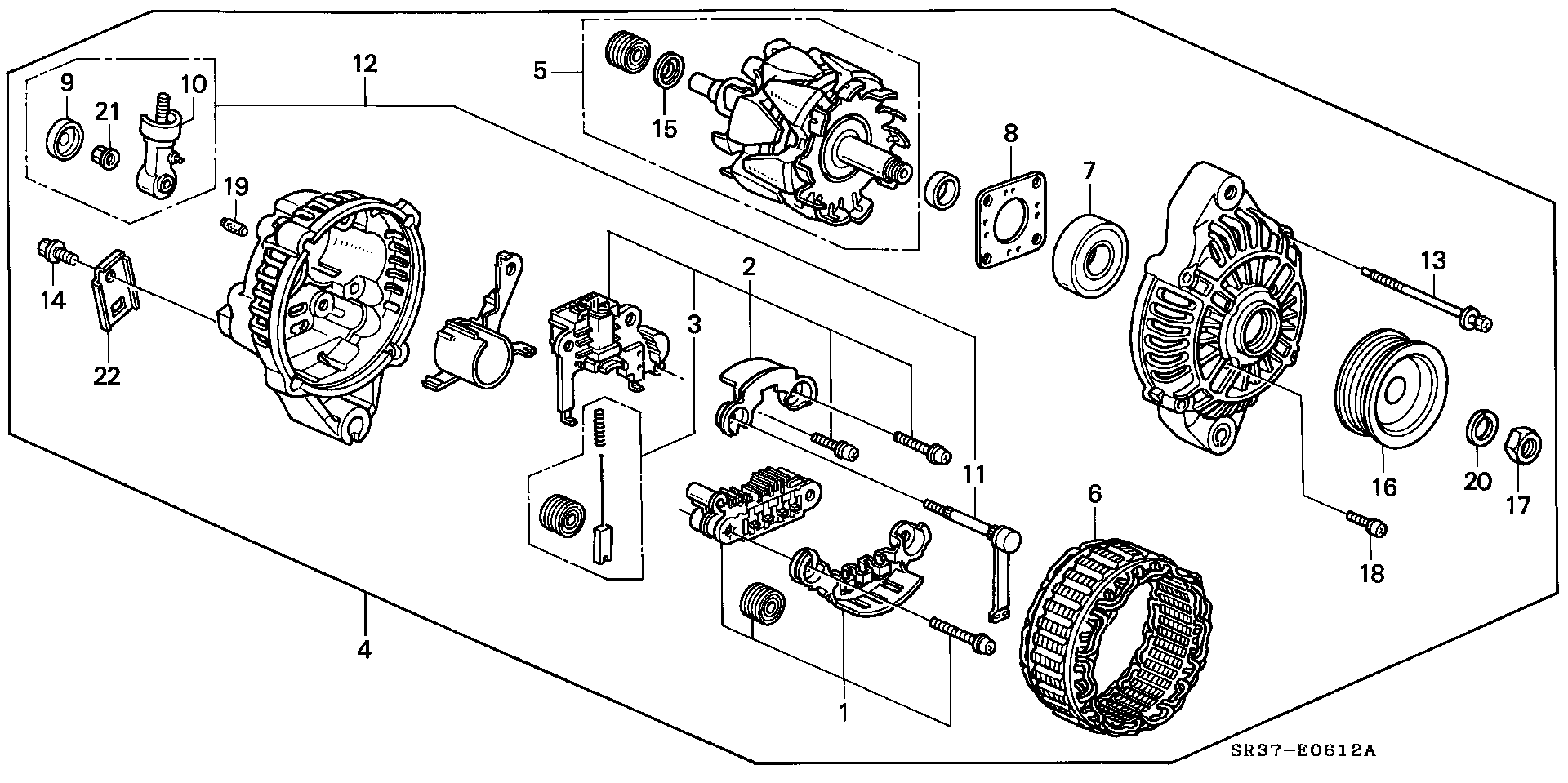 Honda 31114-P01-004 - Fulie, alternator aaoparts.ro