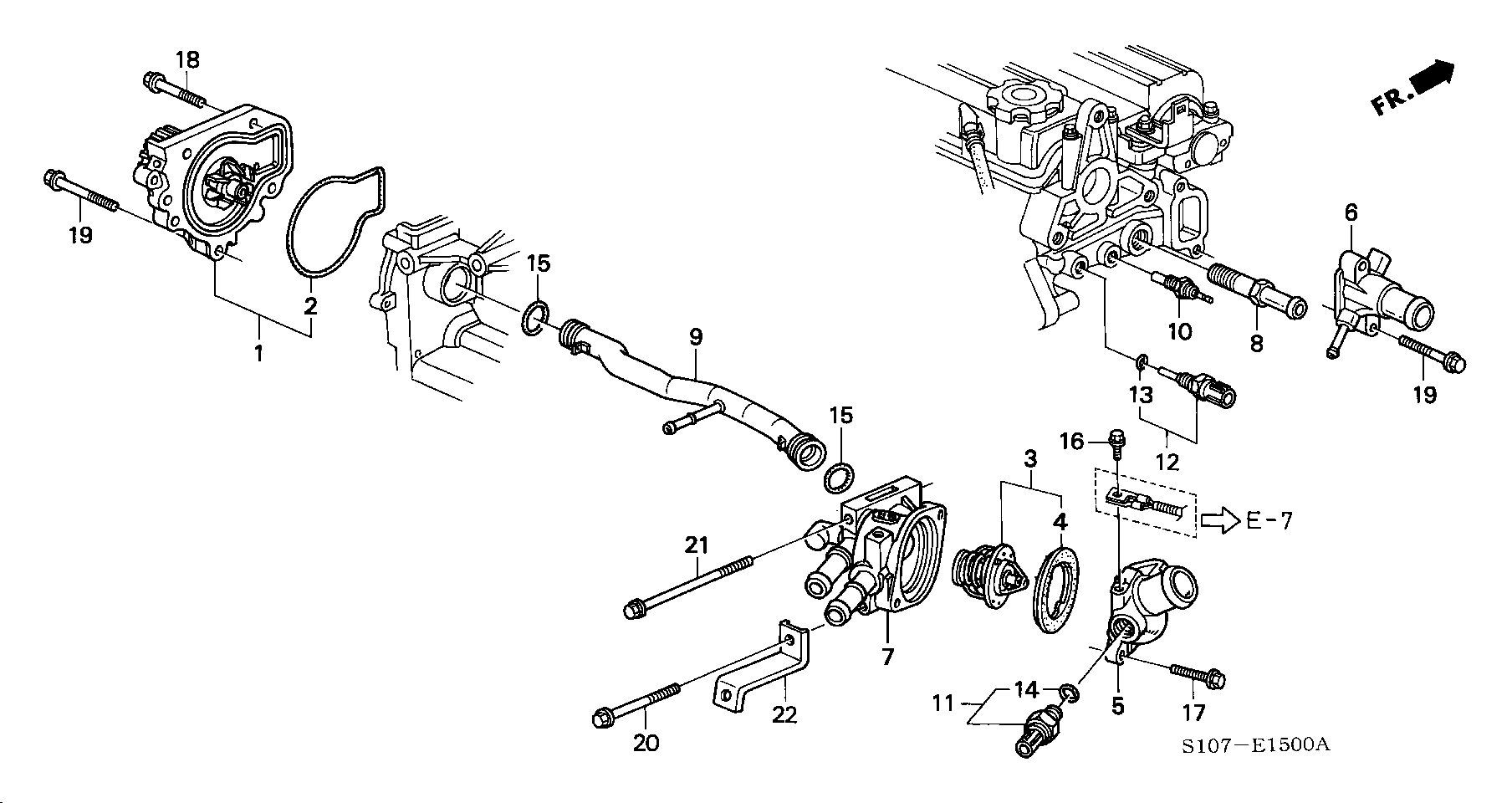 Honda 19301-P08-315 - Termostat,lichid racire aaoparts.ro