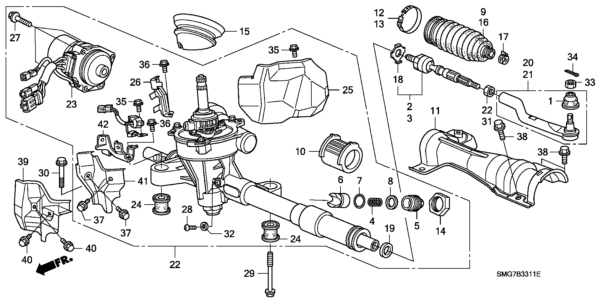 Honda 53560-SMG-003* - Cap de bara aaoparts.ro