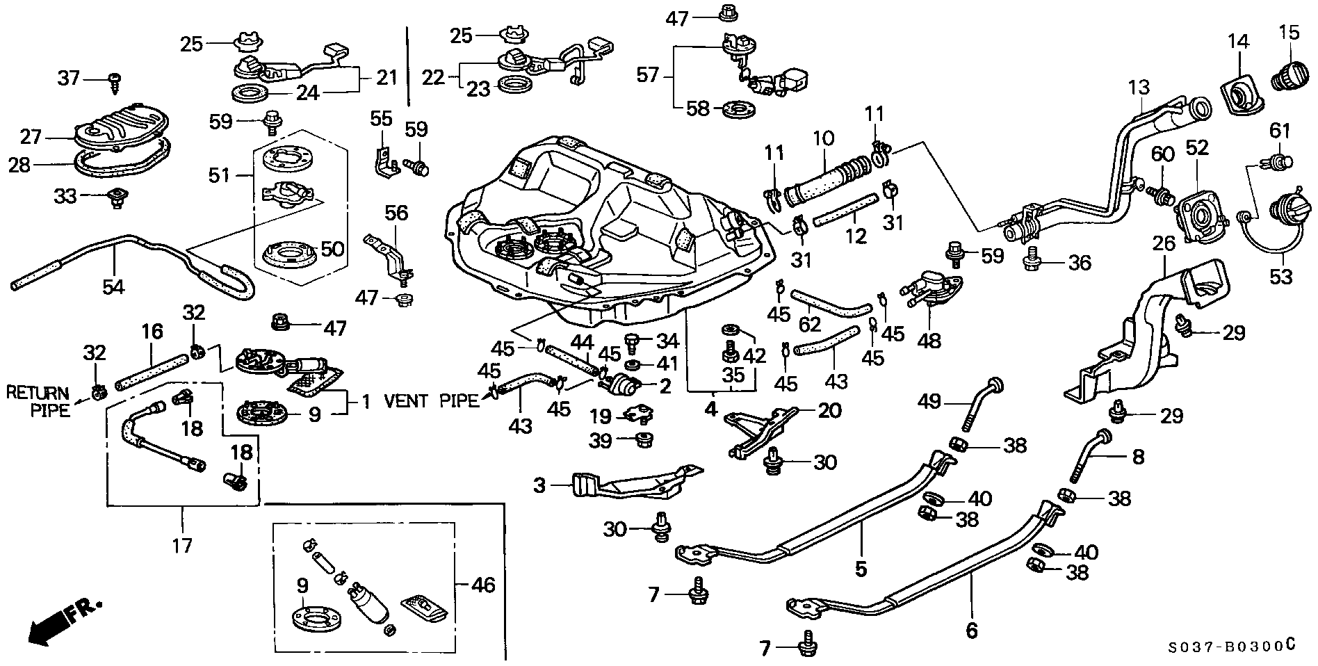 Honda 17040S04G30* - Pompa combustibil aaoparts.ro