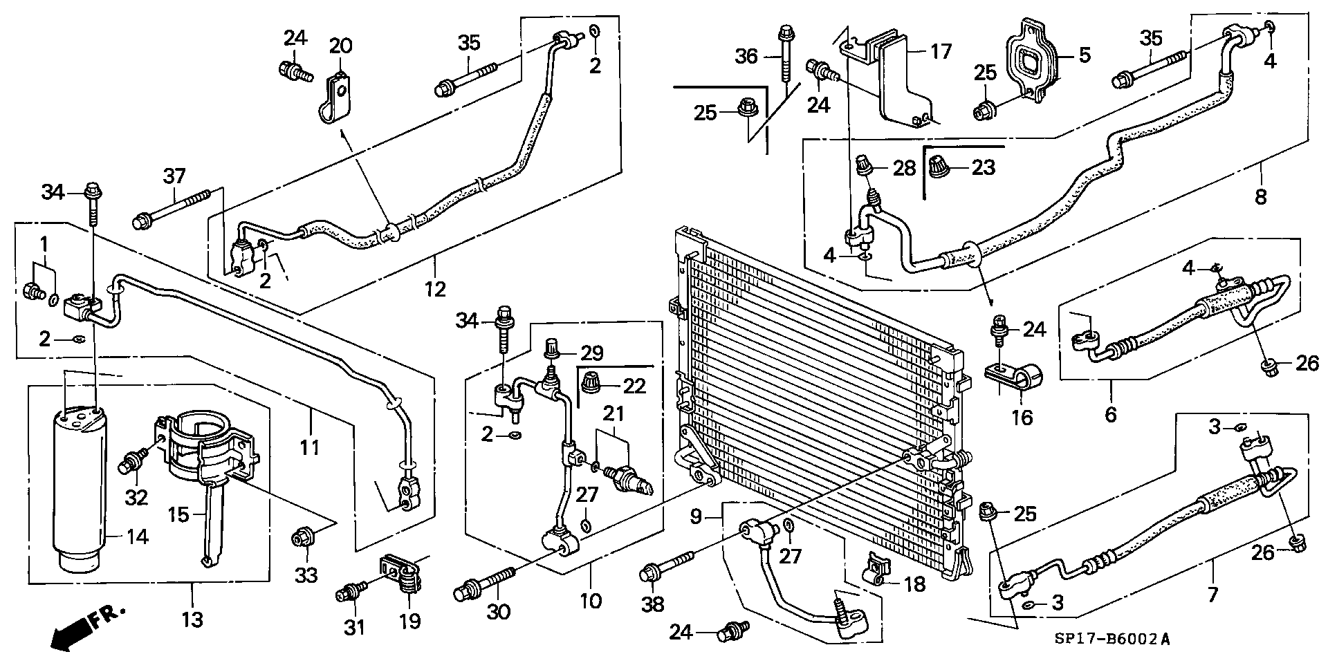 Land Rover 80350-SP0-003 - Uscator,aer conditionat aaoparts.ro