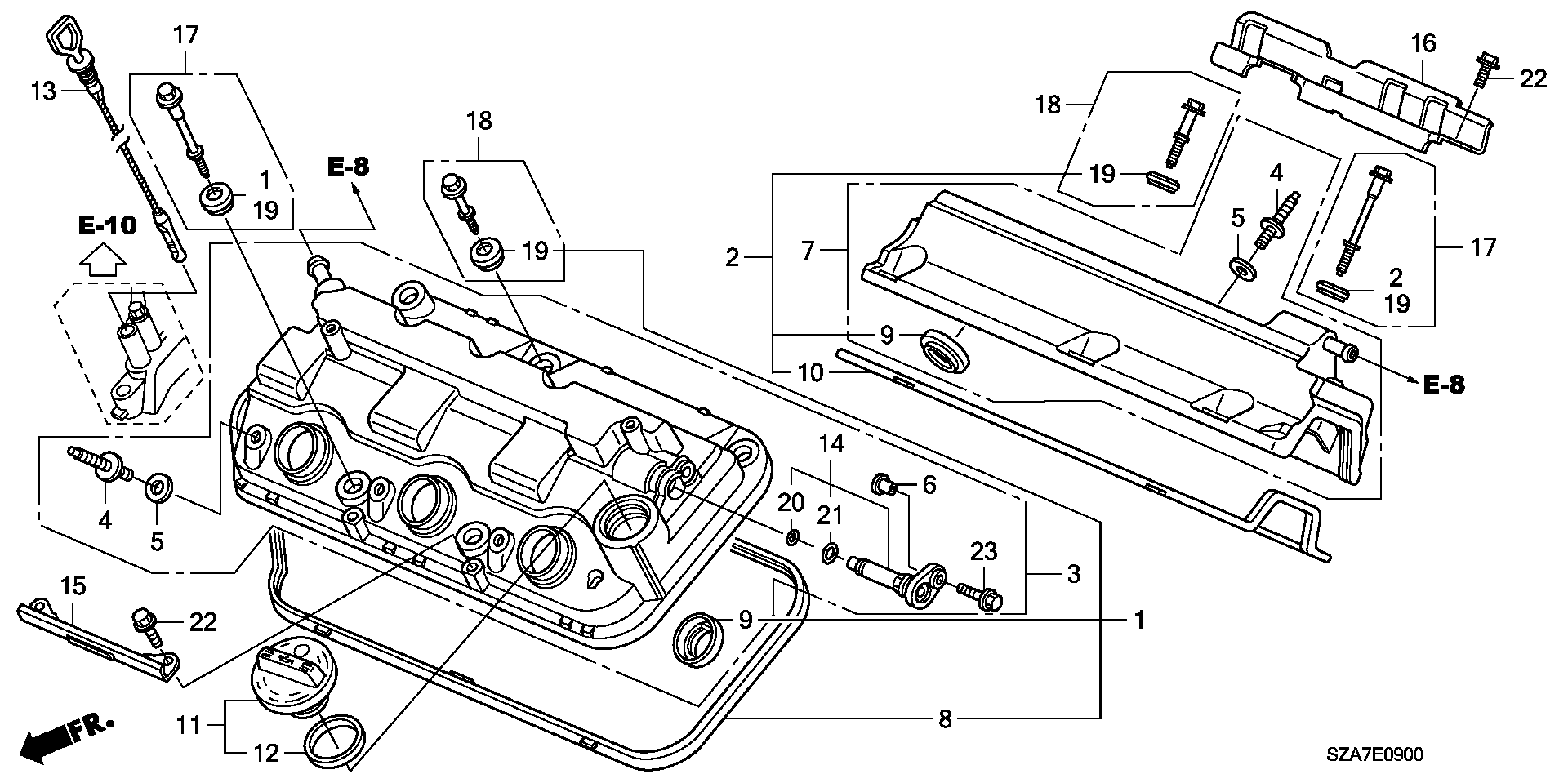 Honda 90442-P8A-A00 - Garnitura aaoparts.ro