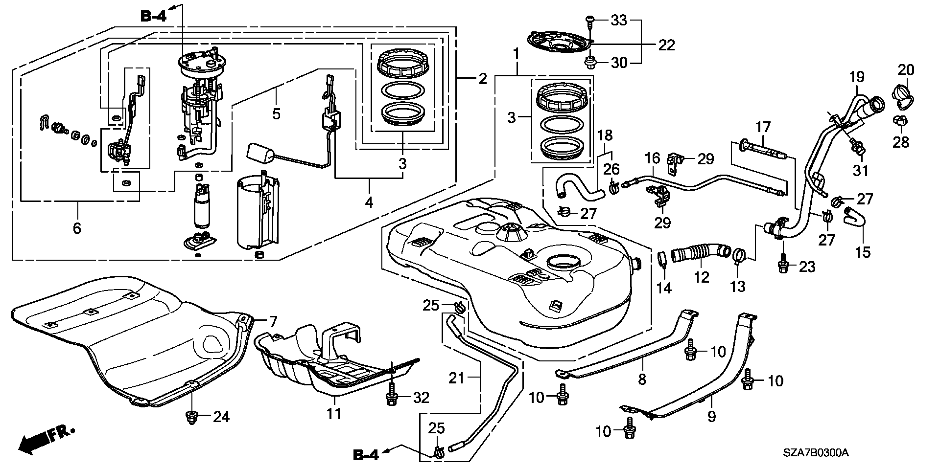 Honda 17048STXA00 - Filtru combustibil aaoparts.ro