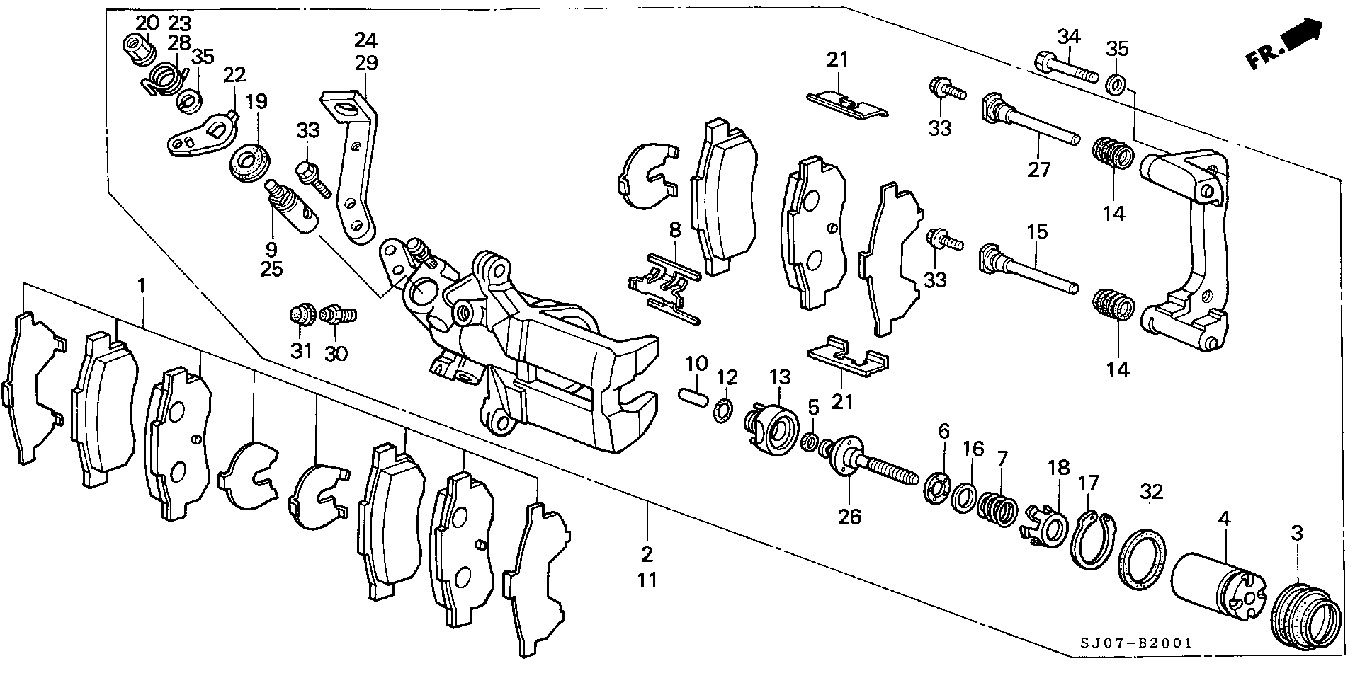 Honda 43022-SE0-S00 - Set placute frana,frana disc aaoparts.ro