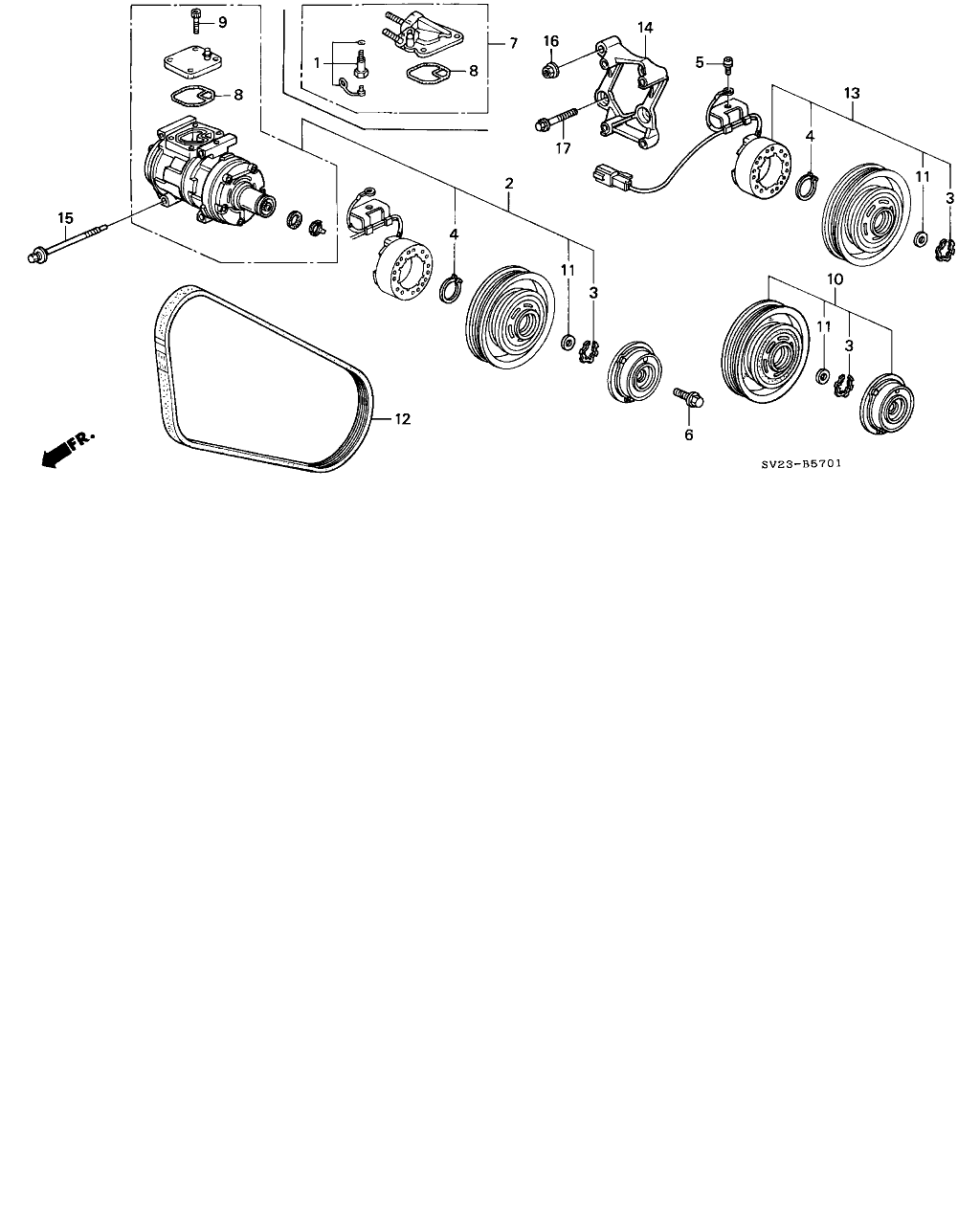 Honda 38920-P0A-J02 - Curea transmisie cu caneluri aaoparts.ro