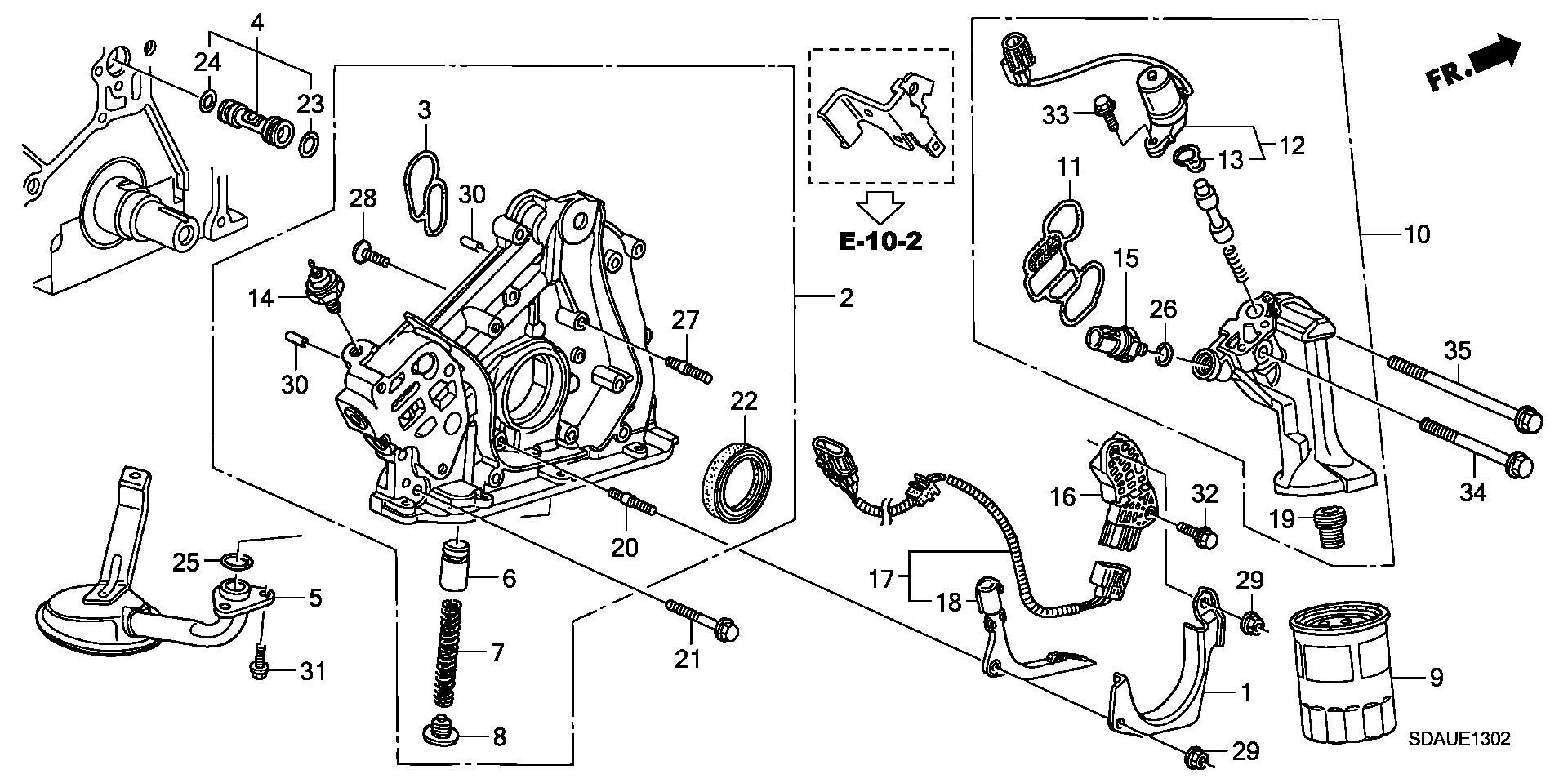 Honda 37240-PT0-023 - Senzor,presiune ulei aaoparts.ro